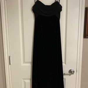 Spaghetti strap evening dress